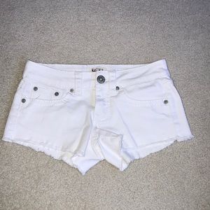 Mudd white jean shorts